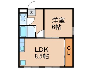 ナニワビルの物件間取画像